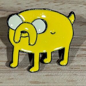 Adventure Time Jake the Dog Yellow Enamel Lapel Pin Cartoon Network Accessory